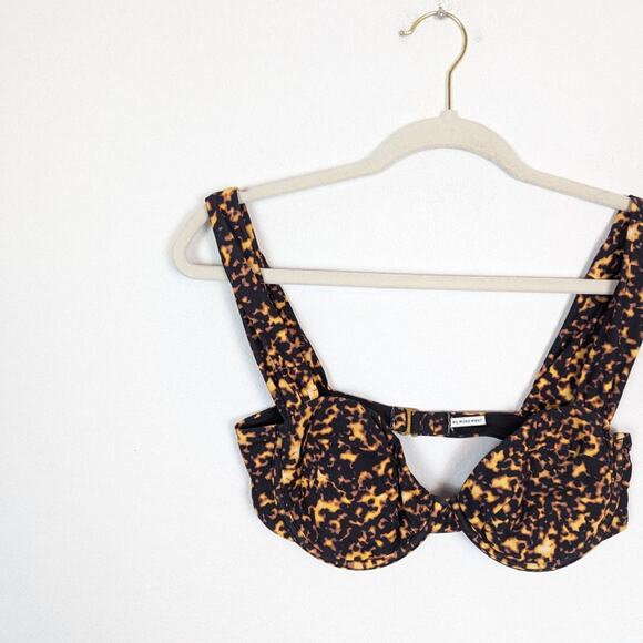 We Wore What Tortiose Shell Claudia Bikini Top Size S - Picture 3 of 7